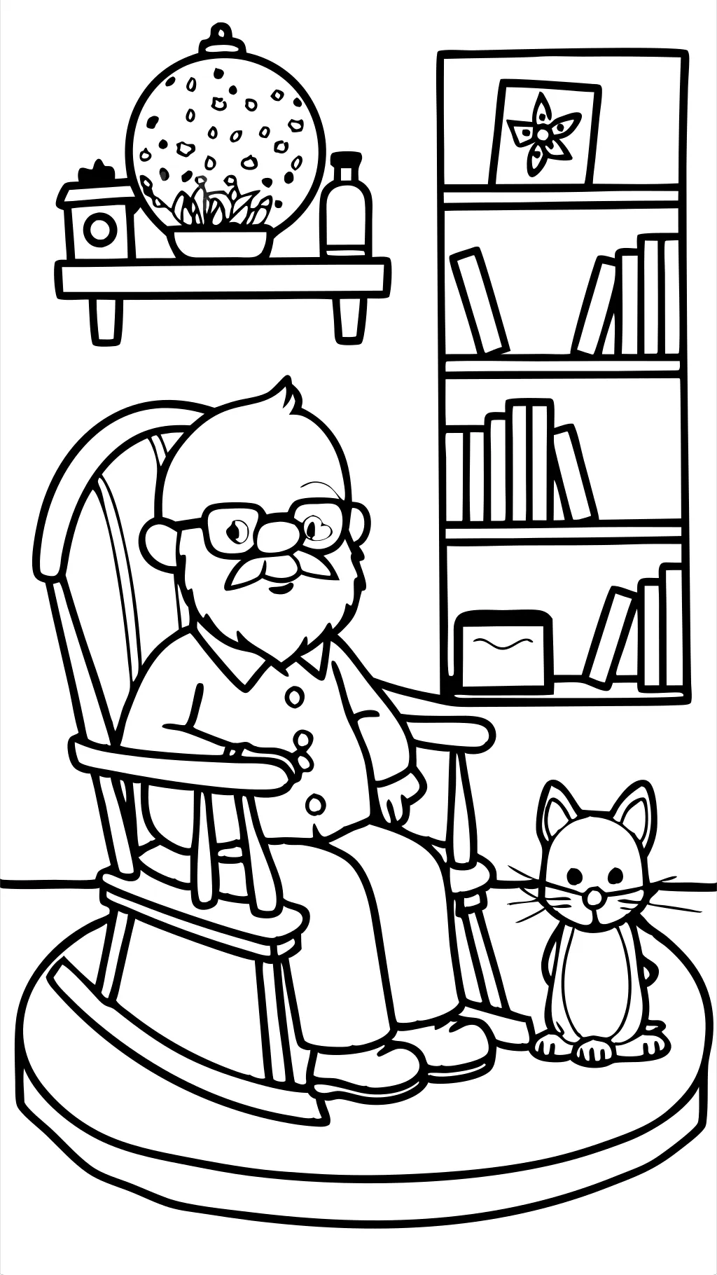 grandfather coloring pages